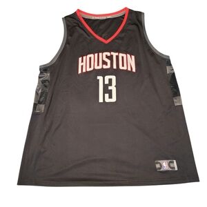 Fanatics Black and Red Houston Jersey
